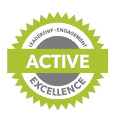 Chapter Standards Active Medal - Leadership, Engagement, Excellence