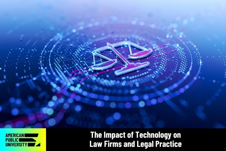 impact-of-tech-on-law technological depiction of legal scales