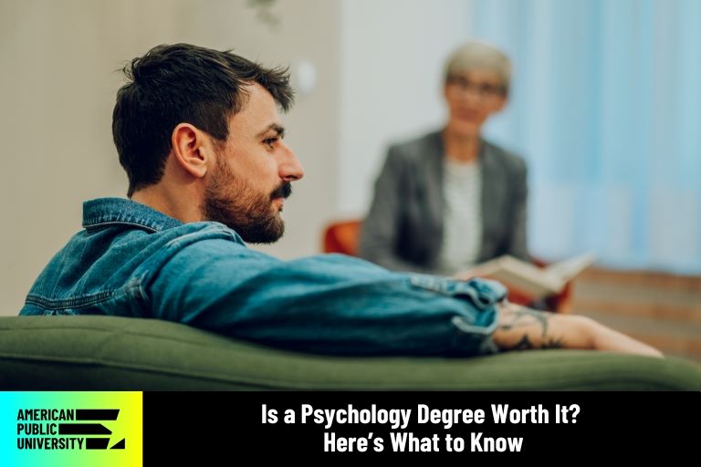 psychology-degree-worth-it man in psychology office wondering is a psychology degree worth it