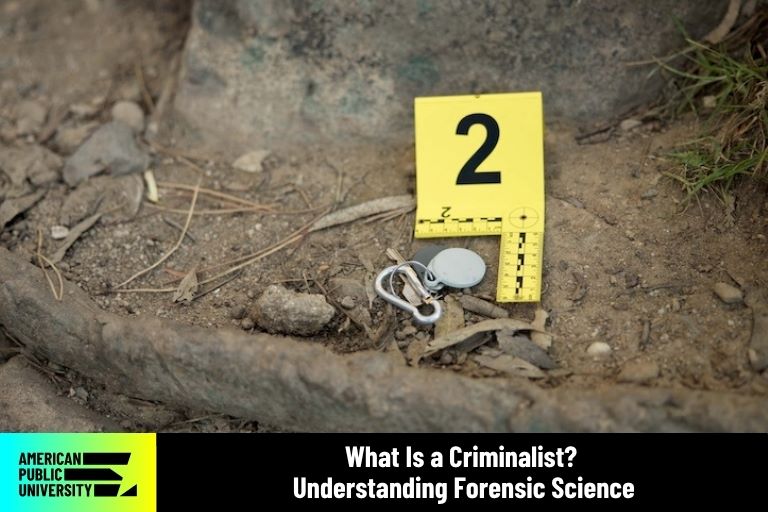 what-is-a-criminalist crime scene with evidence marker number 2 next to keys in dirt